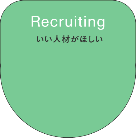 Recruiting いい人材がほしい